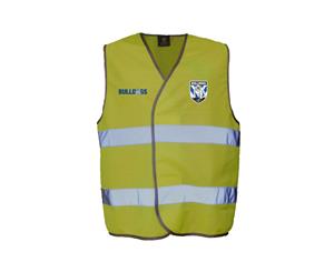 Canterbury Bulldogs NRL HI VIS Safety Work Vest Reflective Shirt YELLOW
