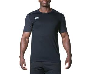 Canterbury Mens Pro Dry Active Reflective Athletic T-Shirt - Black / White
