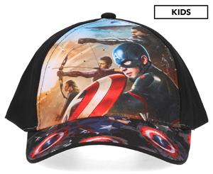 Captain America Boys' Cap - Black