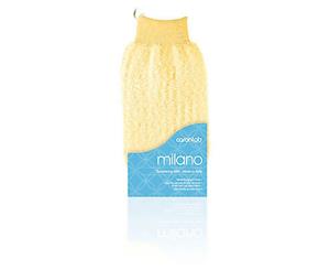 Caronlab Milano Body Exfoliating Massage Glove Mitt Light Yellow