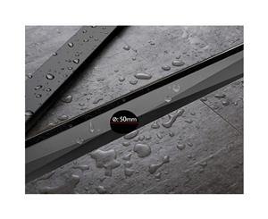 Cefito Shower grate 800mm Tile Insert Grates Stainless Steel Floor Drain Black