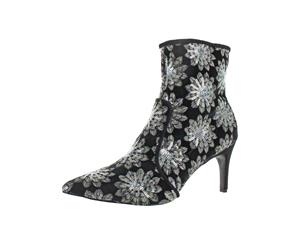 Charles David Womens Pride Sequined Pointed Toe Ankle Boots