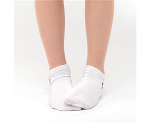 Chusette Kid's Sport Liner Socks for Maximum Comfort for Sports Activities - White