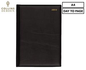 Collins Debden Belmont A4 Day To Page 2020 Diary - Black