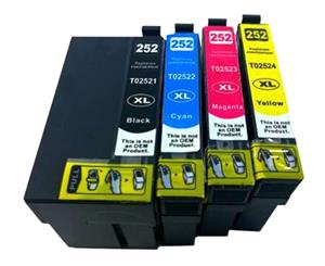 Compatible For Epson 252XL Inkjet Cartridge - 4-Pack