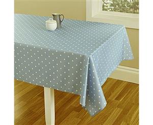 Country Style New Table Cloth GREY SPOTS Tablecloth RECTANGLE 150 x 220cm New