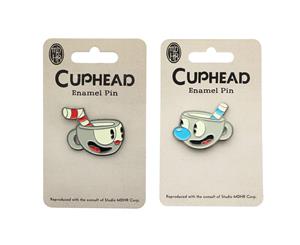 Cuphead And Mugman Enamel Pins Set Of 2