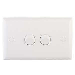 DETA Solid Plate Double Switch