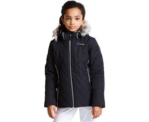 Dare 2b Girls Relucent Polyester Waterproof Breathable Jacket - Black