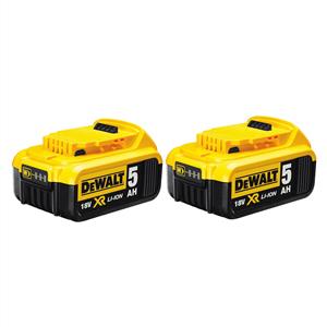 DeWALT 18V Li-Ion 5.0ah Battery - 2 Pack