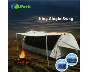 Derk King Single Camping Swags Canvas Free Standing Dome Tent Celadon