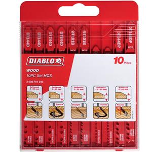 Diablo 10 Piece Wood HCS T-Shank Set