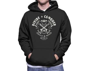 Divide & Conquer Lowlands Service And Repair Men's Hooded Sweatshirt - Black