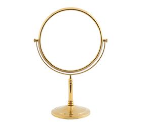 Dolphy Gold 5x Magnification Tabletop Shaving & Makeup Vanity Mirror - 8 Inch