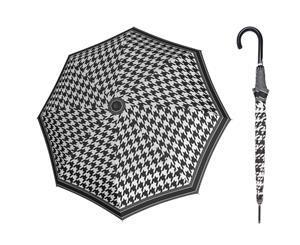 Doppler Fiber Flex Umbrella Black & White