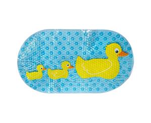 Duck Duck Duckiest PVC Kids Safety Bath Mat with suction cups by Star + Rose 68cm x38cm