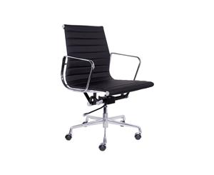 Eames Reproduction - Boardroom Office Chair Medium Back Black