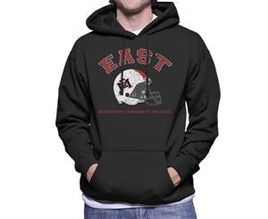 East Mississippi Community College Light Helmet Men's Hooded Sweatshirt - Black