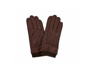 Eastern Counties Leather Mens Rib Cuff Gloves (Brown) - EL234