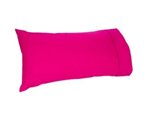 Easy Rest - Soft and Elegant 250TC Pure Cotton Percale Pillow Case (King) - Hot Pink