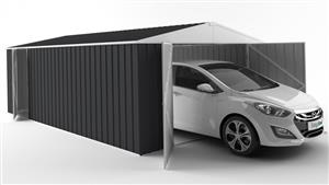 EasyShed 6038 Tall Garage Shed - Iron Grey