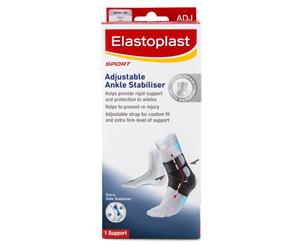 Elastoplast Sport Adjustable Ankle Stabiliser Extra Firm - Black