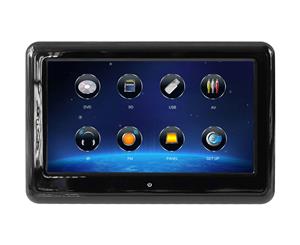 Elinz 9" TFT Touch Screen Headrest Car DVD Player Active Slim Full HD 1080P Games USB/SD Sharing Black