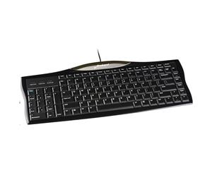 Evoluent R3K Reduced Reach Right Hand Wired USB Keyboard numeric keypad is uniquely placed on the left side
