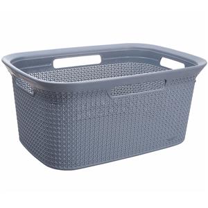 Ezy Storage 45L Mode Laundry Basket - Dusty Blue