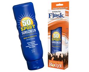 Fake Sunscreen SPF 50 Hard Hidden Flask Set