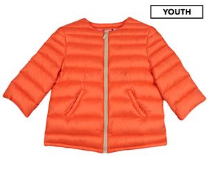 Fendi Girls' Quilted Down Jacket - Coral
