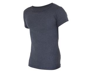 Floso Mens Thermal Underwear Short Sleeve Vest Top (Viscose Premium Range) (Charcoal) - THERM108