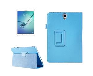 For Samsung Galaxy Tab S3 SM-810815 CaseLychee Leather Protective CoverBlue
