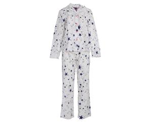 Foxbury Womens/Ladies Star Print Pyjama Set (White/Star) - N1118