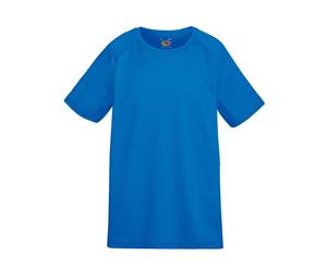 Fruit Of The Loom Childrens Unisex Performance Sportswear T-Shirt (Royal) - BC1350
