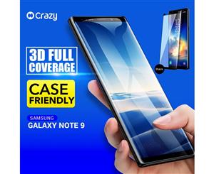Full Screen Tempered Glass Screen Protector For Galaxy Note 9 Black