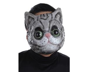 Fuzzy Face Cat Adult Mask