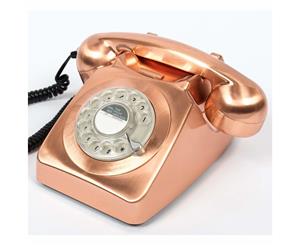 GPO 746 Retro Rotary Dialling Telephone - Copper
