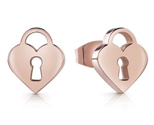 GUESS Youth Tonic Stud Earrings - Rose Gold