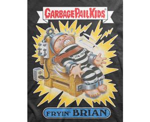 Garbage Pail Kids T Shirt Fryin Brian Electric Chair Logo Official Mens - White