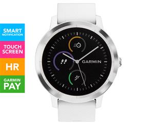 Garmin Vivoactive 3 Smartwatch - White/Stainless Steel