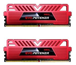 GeIL EVO POTENZA (GPR416GB3200C16ADC) Black Red 16GB Kit (8GBx2) DDR4 3200 Desktop RAM