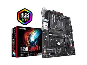 Gigabyte B450 GAMING X AMD4 B450 4xDDR4/2x PCI-Ex16/DVI/HDMI/M.2/USB3.1/MicroATX Motherboard