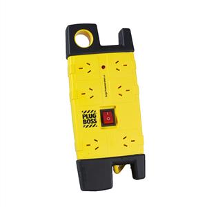 HPM 6 Outlet Plugboss Surge Protected Powerboard