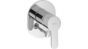 Hansa Prado Oval Shower or Bath Mixer with Diverter with In-Wall Body