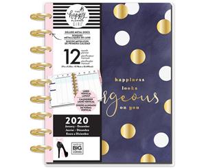 Happy Planner 12-Month Dated Deluxe Classic Planner 9.25in X 7in - Glam Girl Gorgeous Jan - Dec 2020