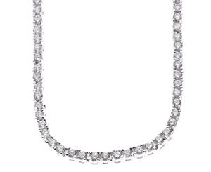 Iced Out Bling Zirconia Stainless TENNIS Chain - 4mm silver
