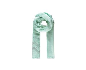 Intrigue Womens/Ladies Wavy Sequin Embellished Scarf (Green) - JW484