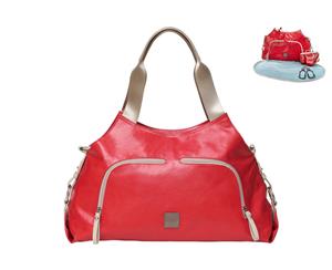 JJ Cole Baby Nappy/Diaper Handbag Shoulder Travel Bag w/ Changing Mat Holder Red