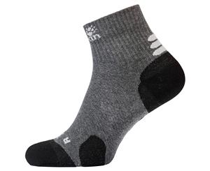 Jack Wolfskin Travel Organic Mid Cut Socks - Dark Grey